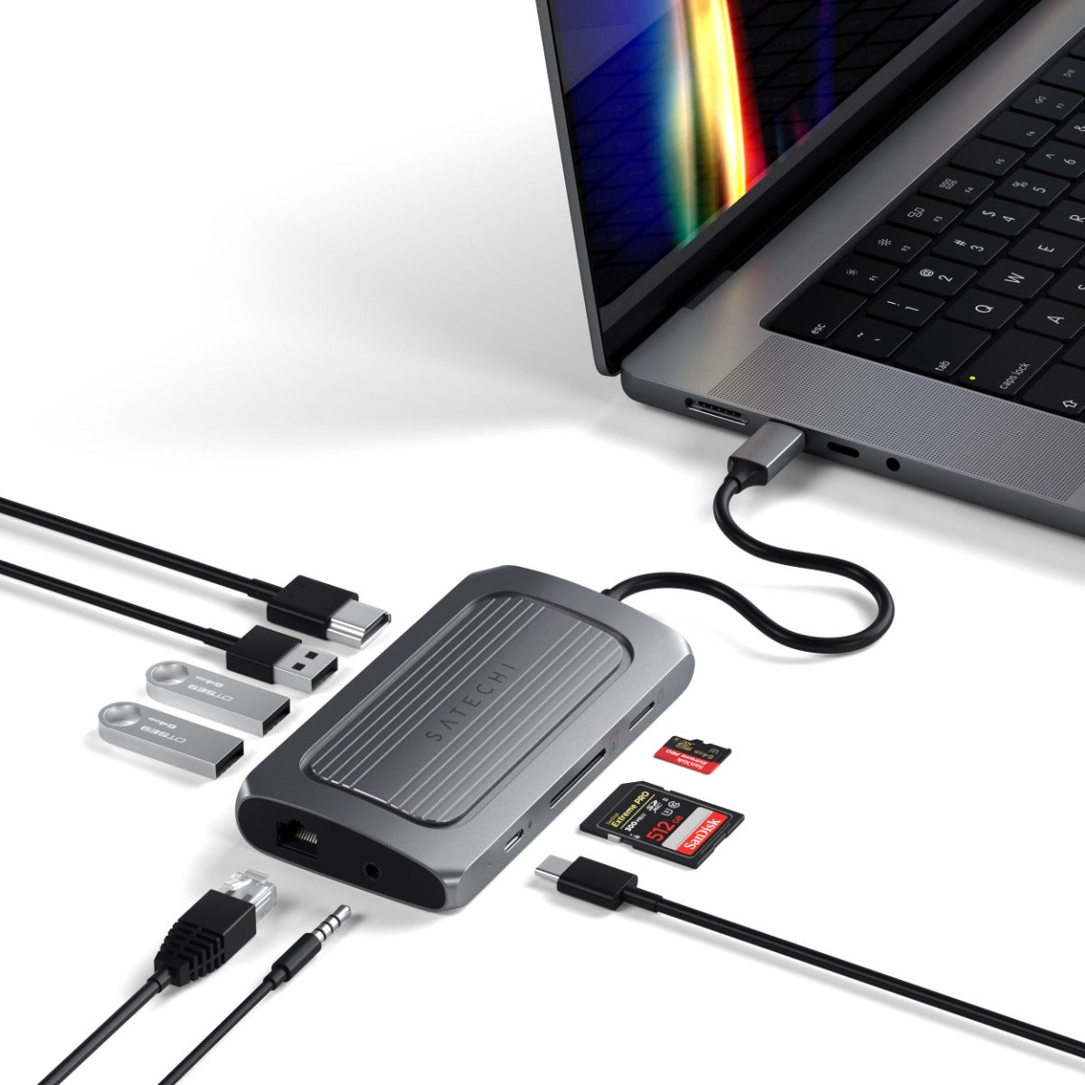 Satechi USB4 Multiport Adapter with 8K HDMI - Space Grey 