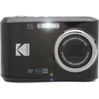 Kodak PIXPRO FZ45 Camera (Black) with Energizer Recharge Charger (4xAA Incl)