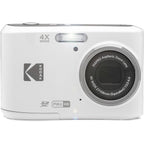 Kodak PIXPRO FZ45 Camera (White) with Energizer Recharge Charger (4xAA Incl)