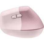 Logitech Lift Vertical Ergonomic Mouse - Rose