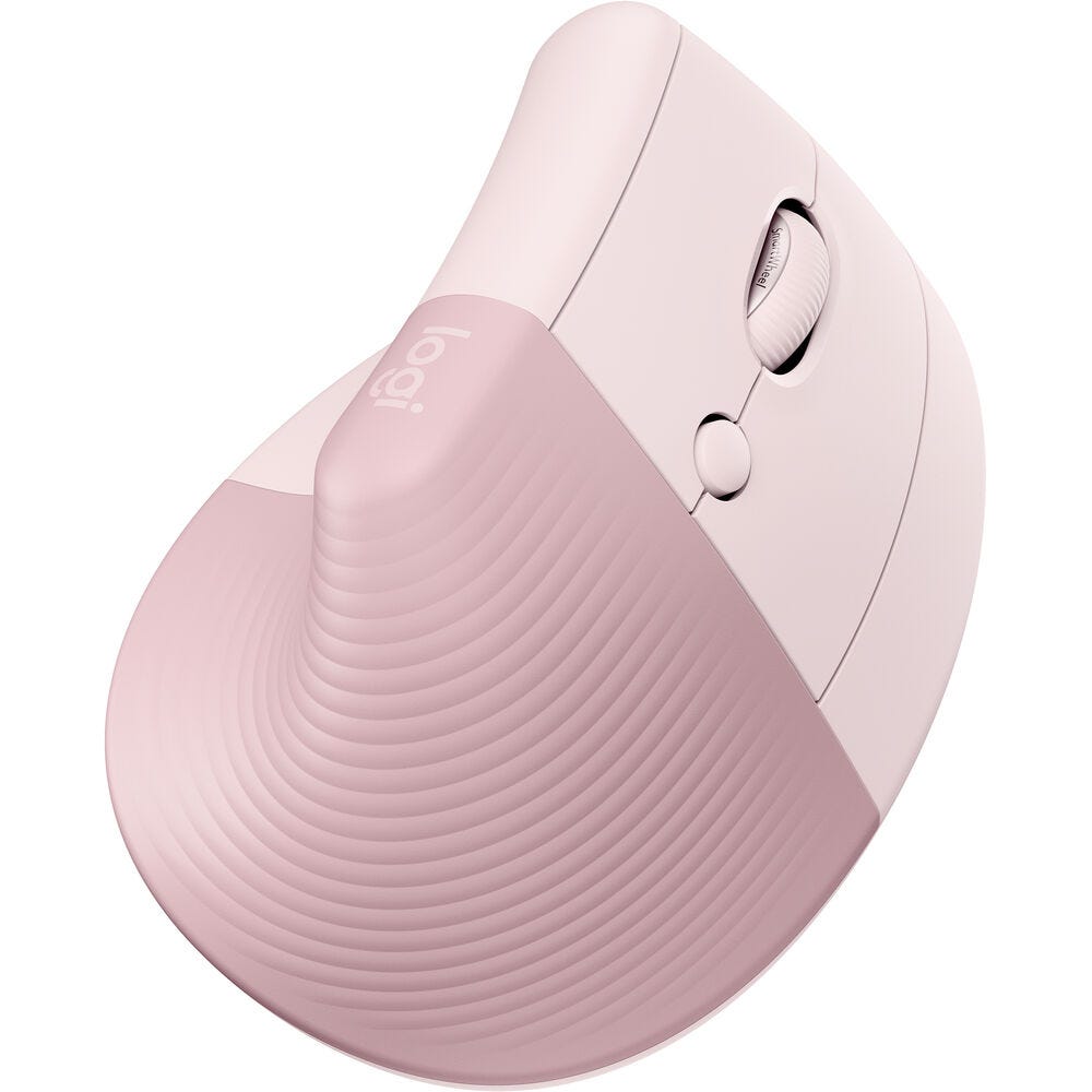 Logitech Lift Vertical Ergonomic Mouse - Rose