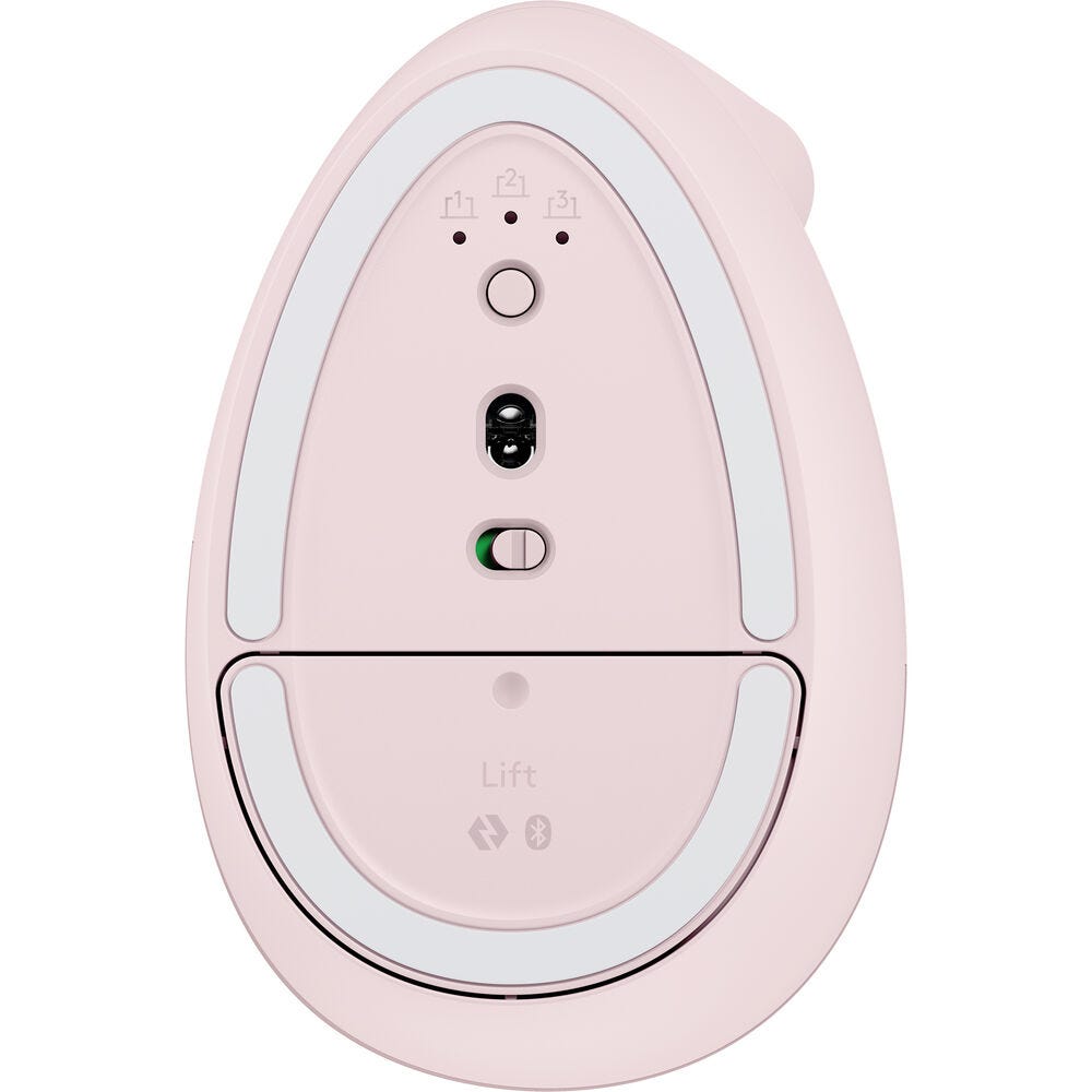 Logitech Lift Vertical Ergonomic Mouse - Rose