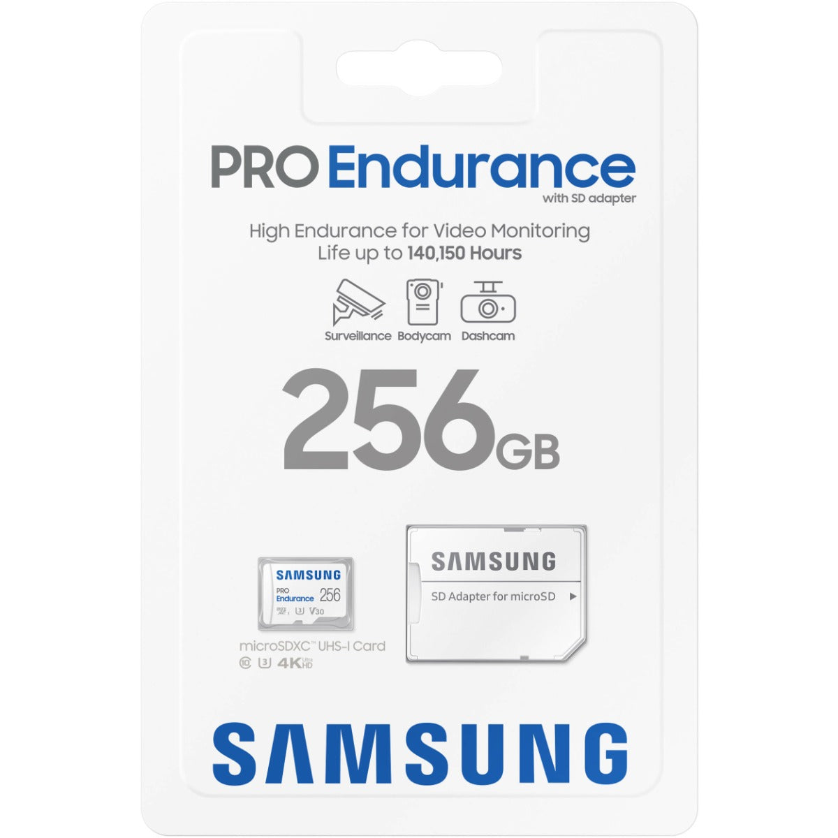 Samsung 256GB Pro Endurance Micro SDXC Memory Card with Adaptor - 100MB/s
