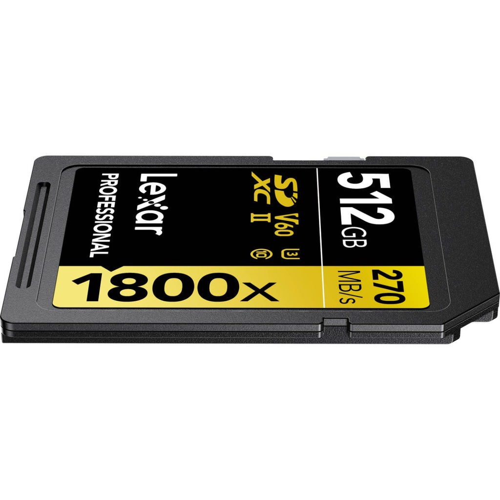 Lexar Professional Gold Series 1800x UHS-II SD Card - 512GB