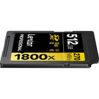 Lexar Professional Gold Series 1800x UHS-II SD Card - 512GB