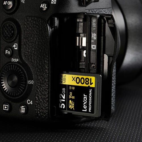 Lexar Professional Gold Series 1800x UHS-II SD Card - 512GB