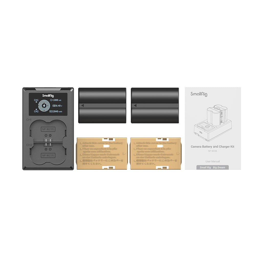 SmallRig NP-W235 Camera Battery and Charger Kit 