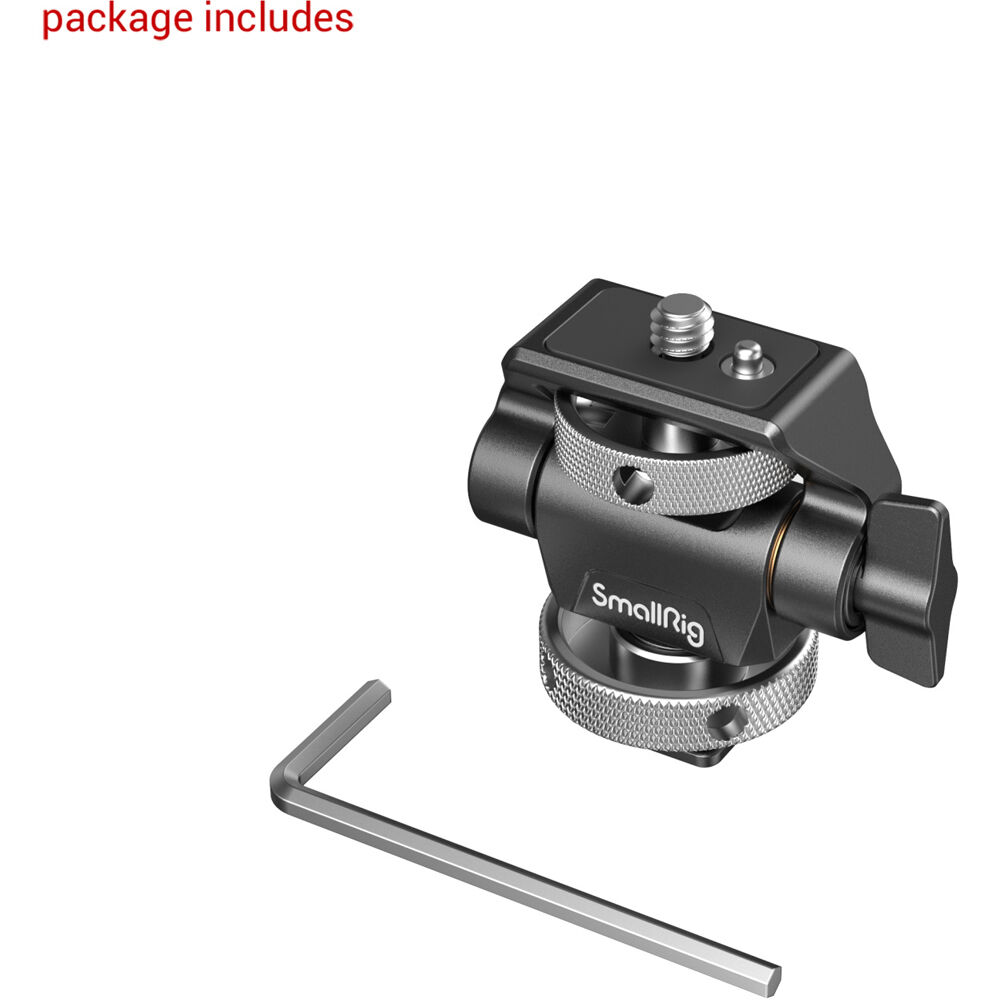 SmallRig Swivel and Tilt Adjustable Monitor Mount with Cold Shoe Mount 2905B