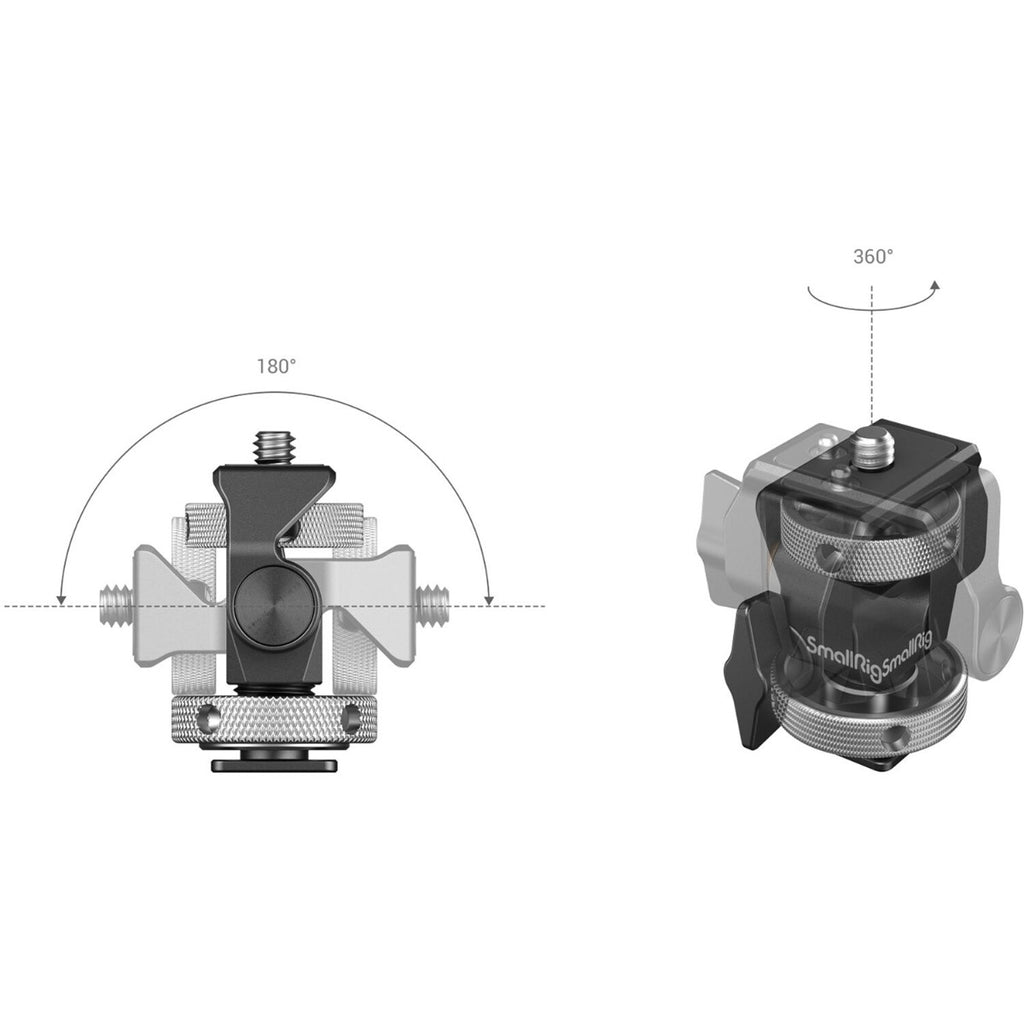 SmallRig Swivel and Tilt Adjustable Monitor Mount with Cold Shoe Mount 2905B
