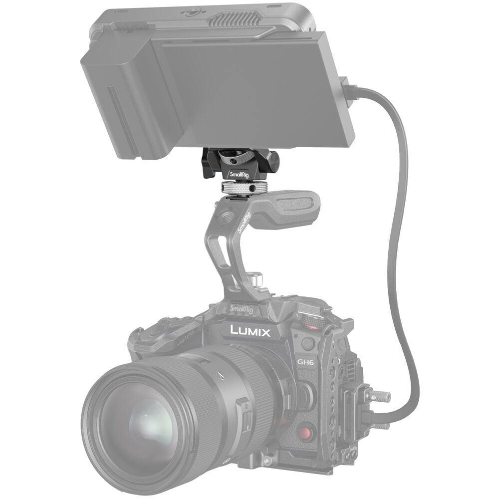 SmallRig Swivel and Tilt Adjustable Monitor Mount with Cold Shoe Mount 2905B