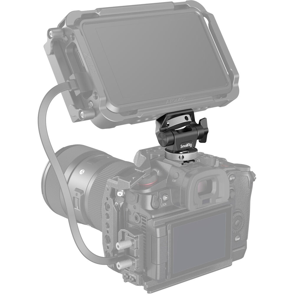 SmallRig Swivel and Tilt Adjustable Monitor Mount with Cold Shoe Mount 2905B