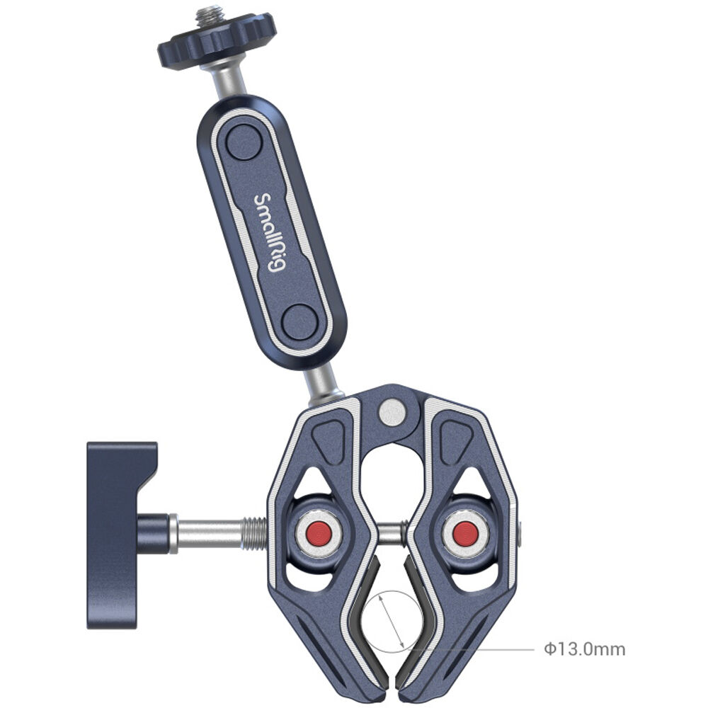 SmallRig Crab-Shaped Clamp with Ballhead Magic Arm 3757B