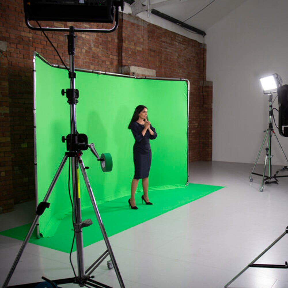 Manfrotto Vinyl Floor Background Chroma Key Green - 1.37x4m