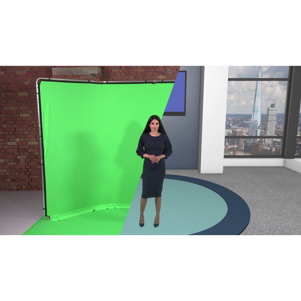 Manfrotto Vinyl Floor Background Chroma Key Green - 1.37x4m