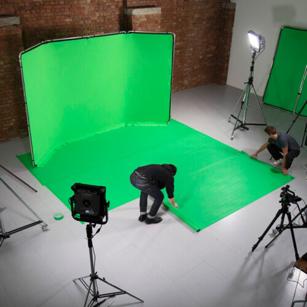 Manfrotto Vinyl Floor Background Chroma Key Green - 1.37x4m