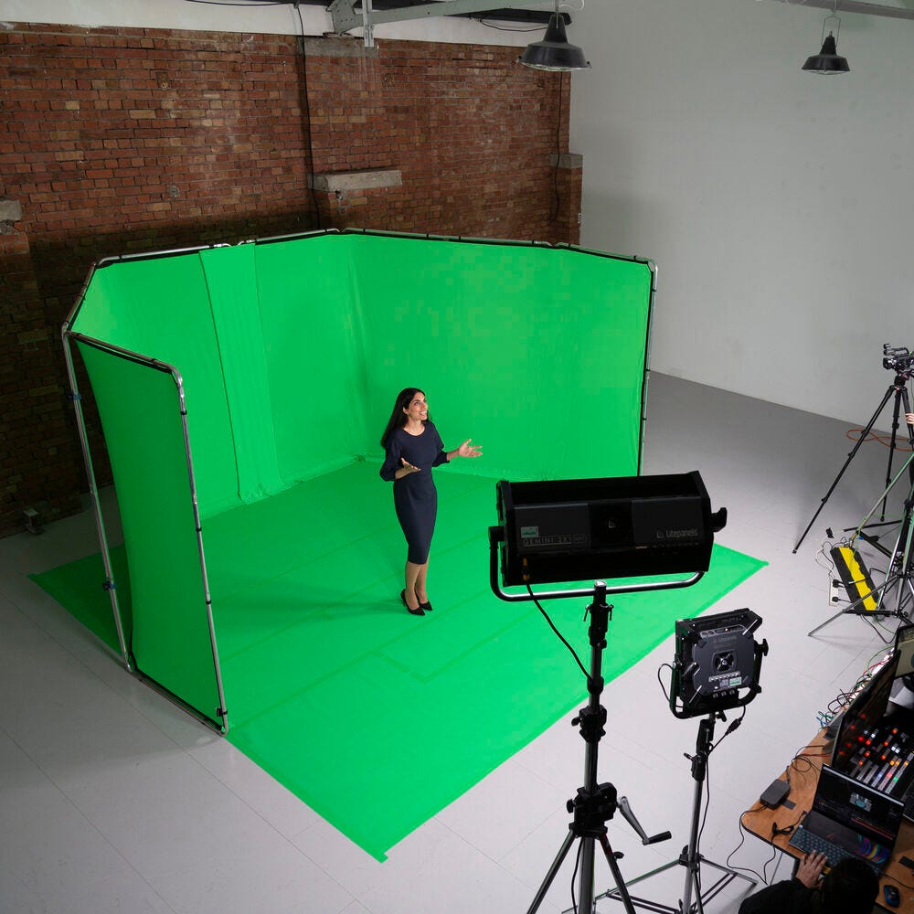 Manfrotto Vinyl Floor Background Chroma Key Green - 1.37x4m