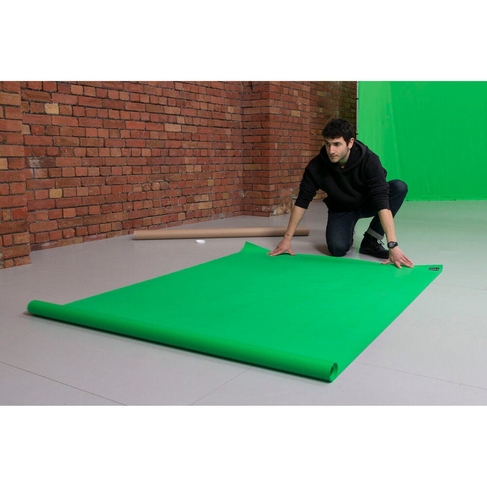 Manfrotto Vinyl Floor Background Chroma Key Green - 1.37x4m