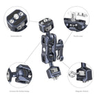 SmallRig Magic Arm with Dual Ball Heads (1/4-20 Screw and ARRI locating Screw) 3874