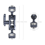 SmallRig Magic Arm with Dual Ball Heads (1/4-20 Screw and ARRI locating Screw) 3874