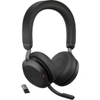 Jabra Evolve2 75 MS USB-A Bluetooth Headset with Charging Stand