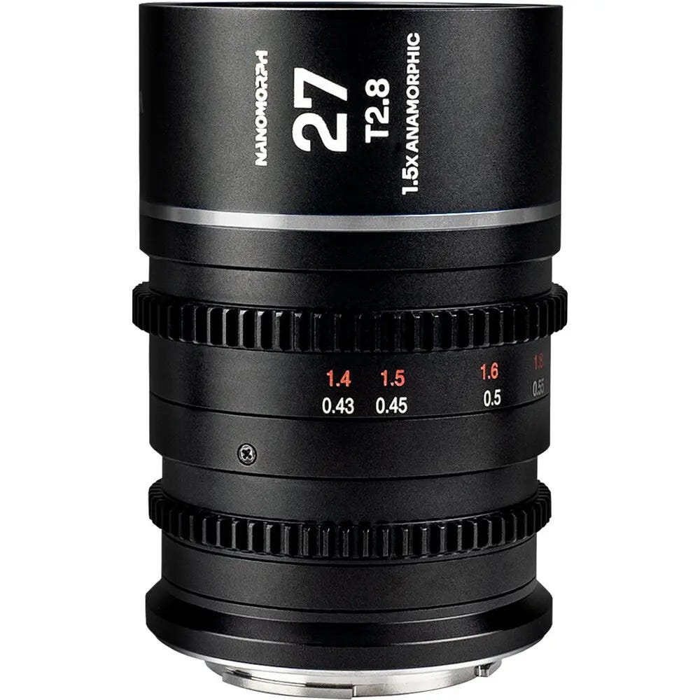 Laowa Nanomorph 27mm T2.8 Anamorphic Lens - Micro Four Thirds - Silver