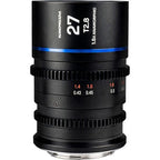 Laowa Nanomorph 27mm T2.8 1.5X S35 Anamorphic Lens - Arri PL (Default) and EF Mount (Blue)