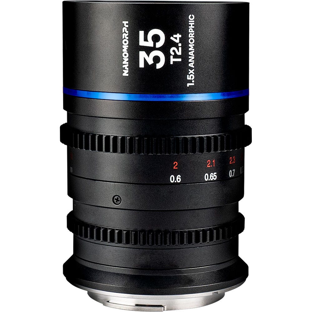 Laowa Nanomorph 35mm T2.4 1.5X S35 Anamorphic Lens - DL Mount (Blue)