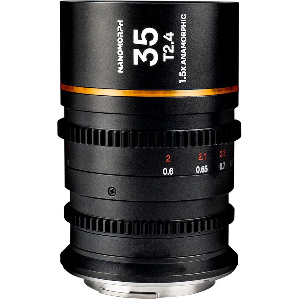 LaowaNanomorph35mmT2.41.5XS35 Anamorphic Lens - Sony E Mount (Amber)