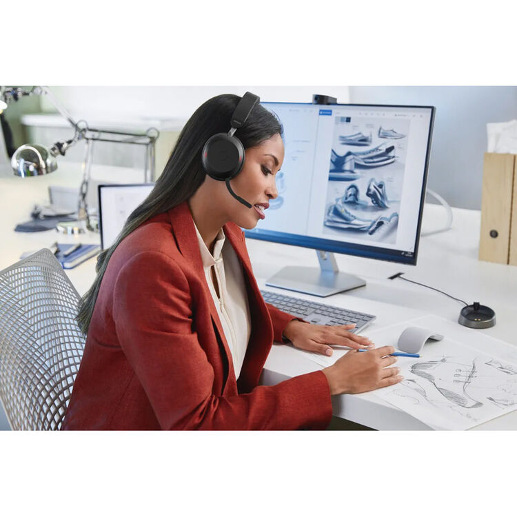Jabra Evolve2 75 UC USB-A Stereo Bluetooth Headset 