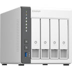 QNAP TS-433-4G 4-Bay Diskless NAS with ARM Cortex-A55 2GHz CPU 4GB RAM