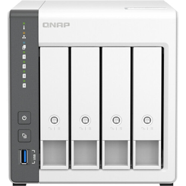 QNAP TS-433-4G 4-Bay Diskless NAS with ARM Cortex-A55 2GHz CPU 4GB RAM