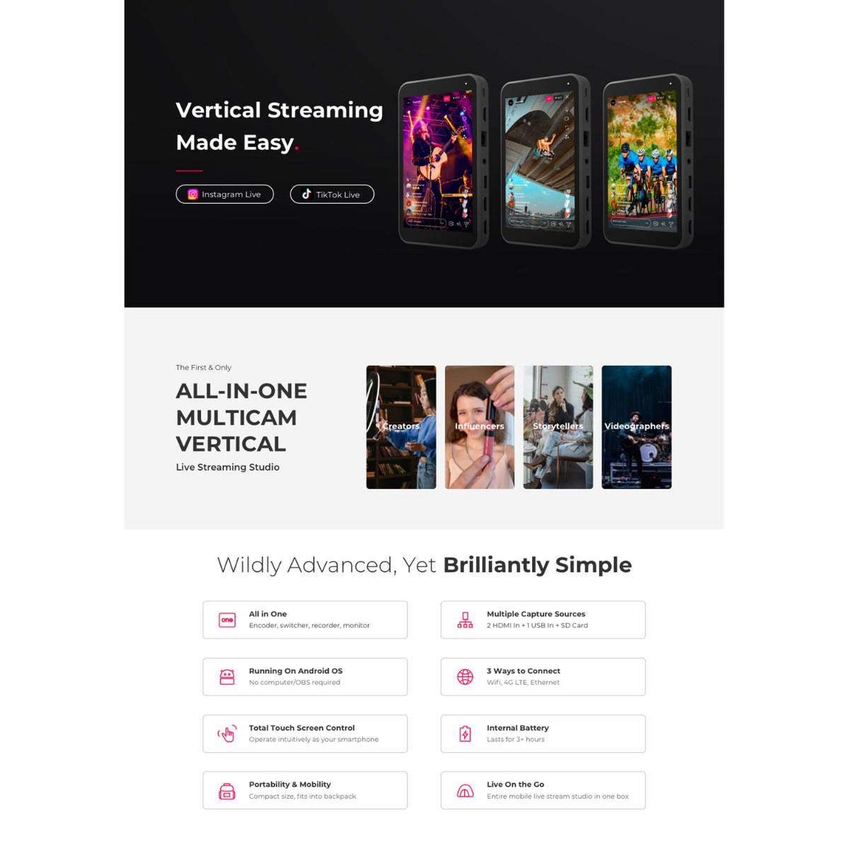YoloLiv YoloBox Mini Ultra-Portable All-in-One Smart Live Streaming Encoder &