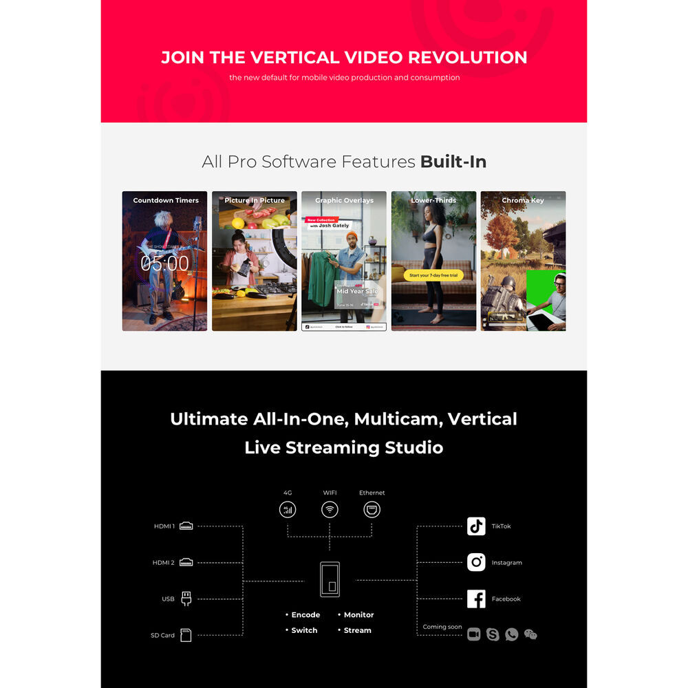 YoloLiv YoloBox Mini Ultra-Portable All-in-One Smart Live Streaming Encoder &