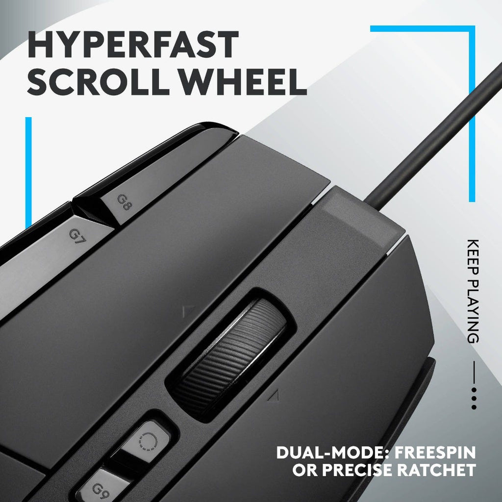 Logitech G502 X Optical Wired Gaming Mouse (Black)