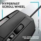 Logitech G502 X Optical Wired Gaming Mouse (Black)