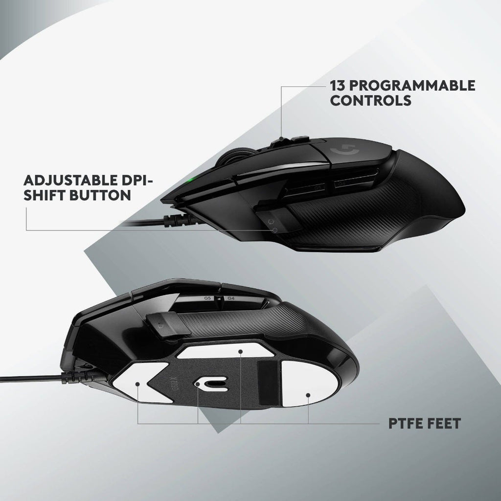 Logitech G502 X Optical Wired Gaming Mouse (Black)