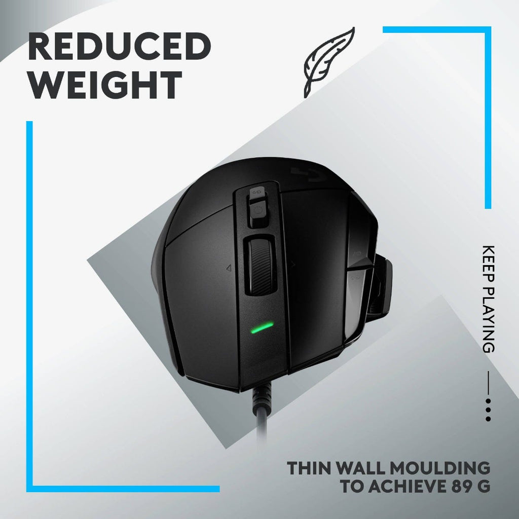 Logitech G502 X Optical Wired Gaming Mouse (Black)
