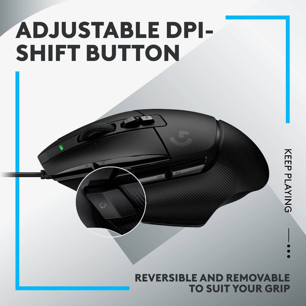 Logitech G502 X Optical Wired Gaming Mouse (Black)