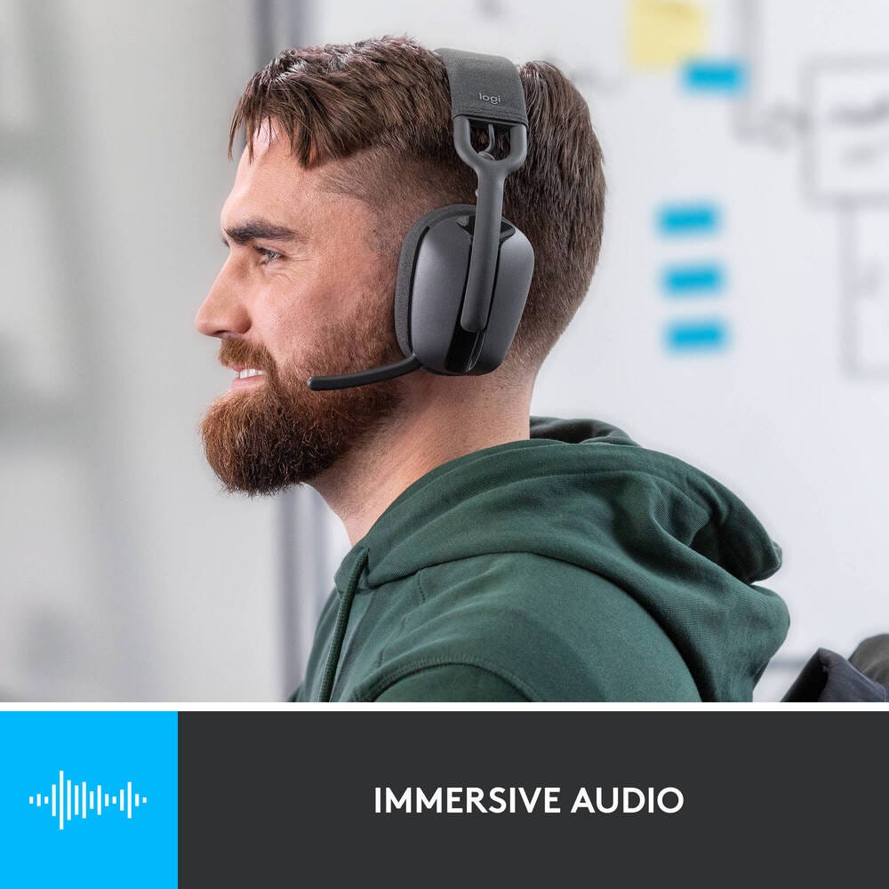 Logitech Zone Vibe 100 Wireless Headset (Graphite)