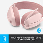 Logitech Zone Vibe 100 Wireless Headset (Rose)