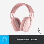Logitech Zone Vibe 100 Wireless Headset (Rose)