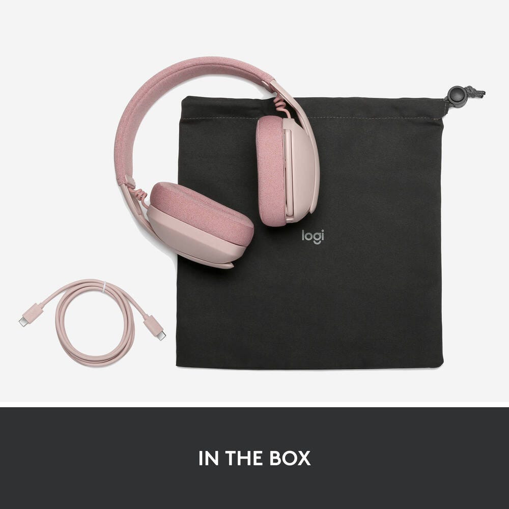 Logitech Zone Vibe 100 Wireless Headset (Rose)