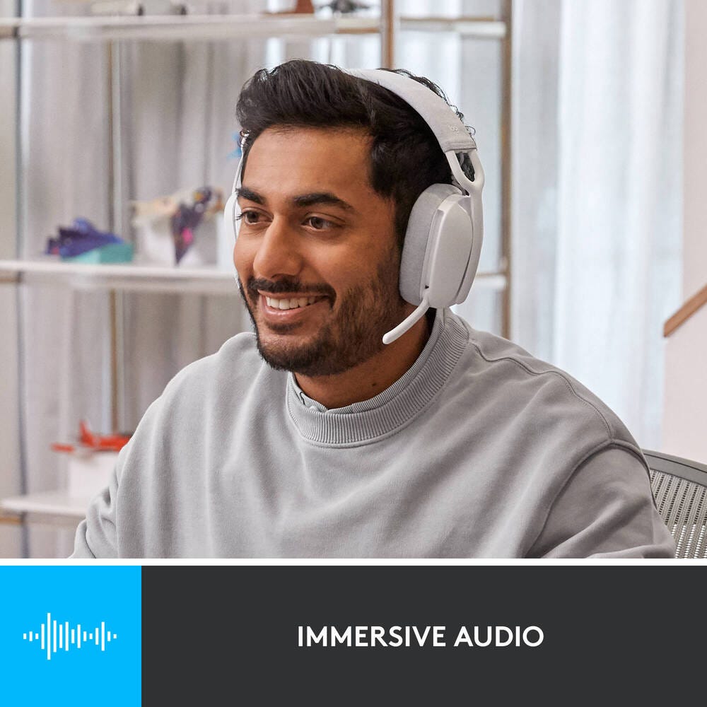 Logitech Zone Vibe 100 Wireless Headset (Off White)