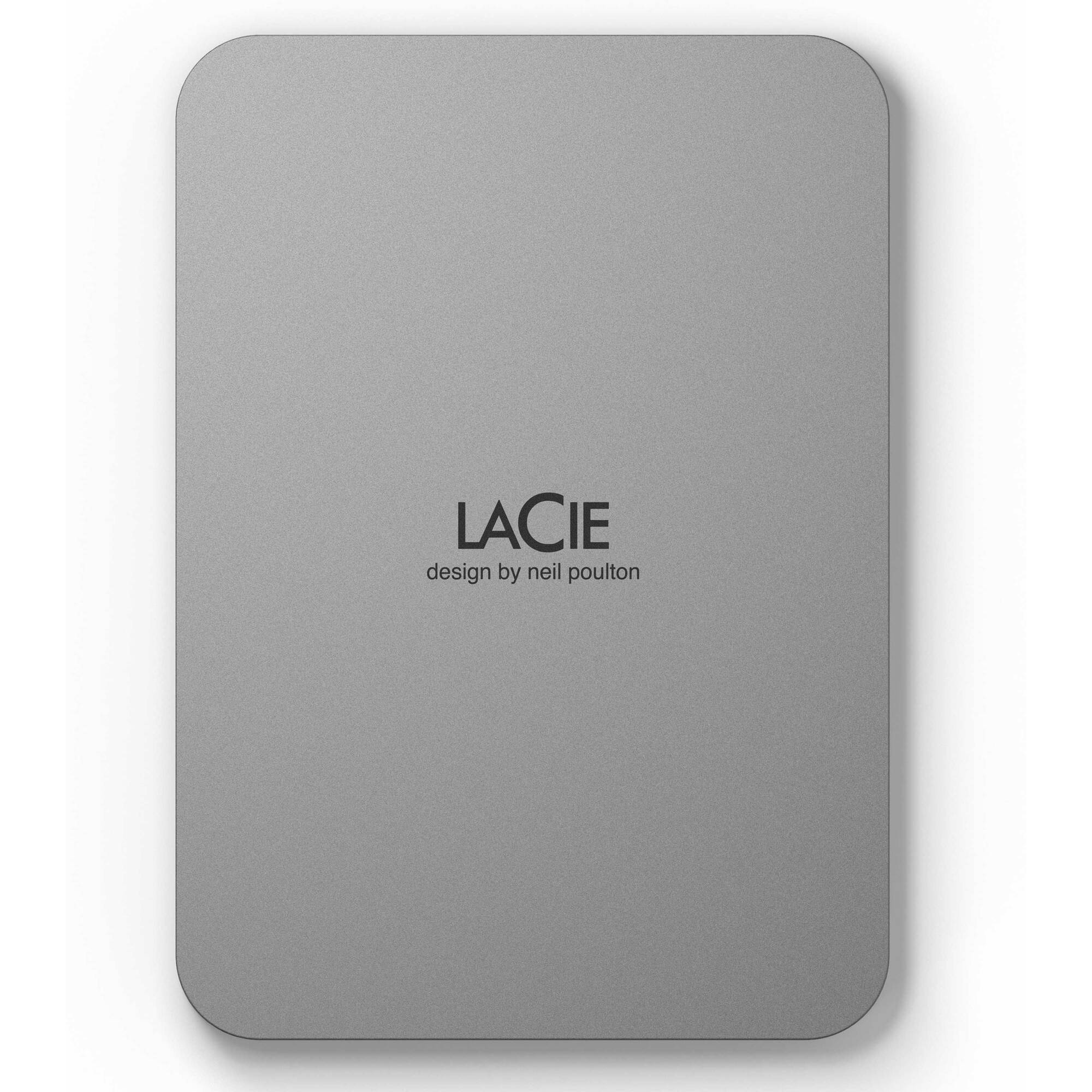 LaCie 5TB Mobile Drive v2 USB-C - Moon Silver