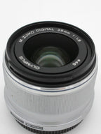 Used Olympus M-ZUIKO 25mm F1.8 Silver SN: 346059377