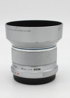 Used Olympus M-ZUIKO 25mm F1.8 Silver SN: 346059377