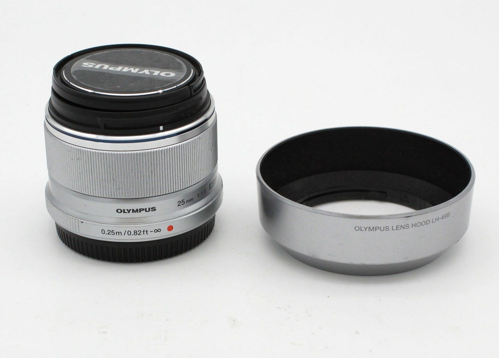 Used Olympus M-ZUIKO 25mm F1.8 Silver SN: 346059377