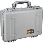 Pelican 1500 Case - Silver without Foam