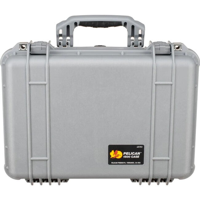 Pelican 1500 Case - Silver without Foam