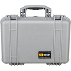 Pelican 1500 Case - Silver without Foam